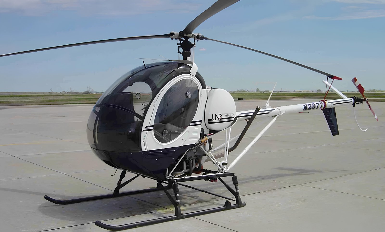 Schweizer 300C helicopter used for commercial pilot training at Pelican Flight Training in Florida